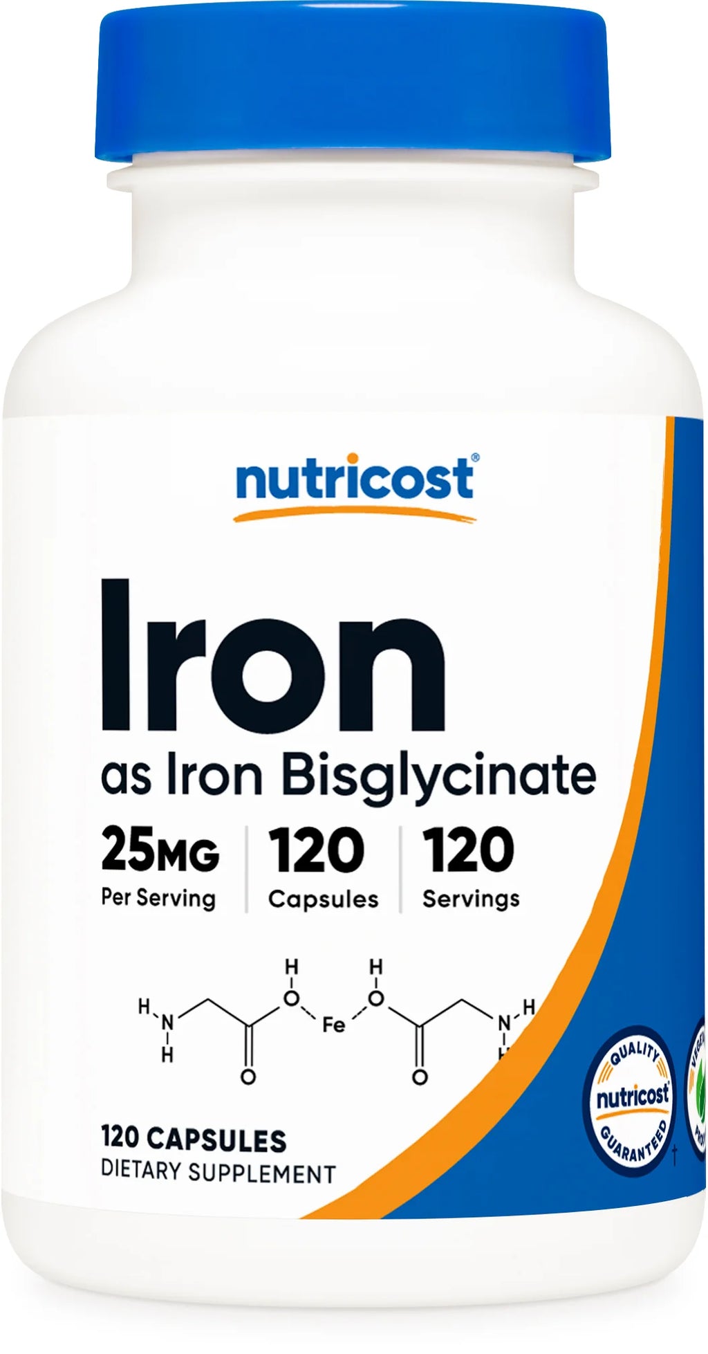 Iron Bisglycinate Capsules 120 Capsules 25MG
