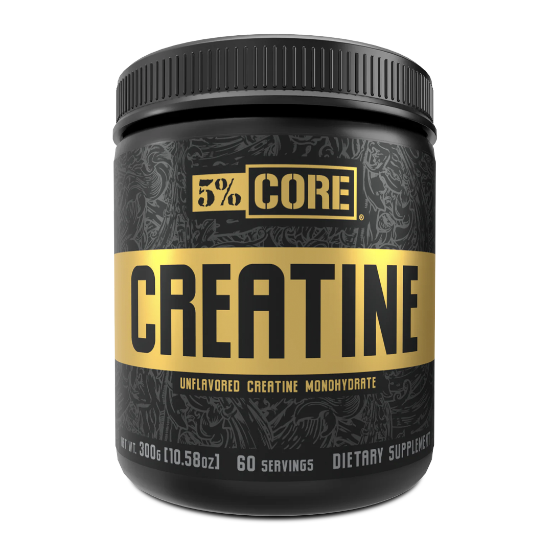5% Nutrition - Core Series Creatine Monohydrate Powder Unflavored 60 Servings (300 grams) 60 Servings (300g) - Unflavored | Stay Aktiv