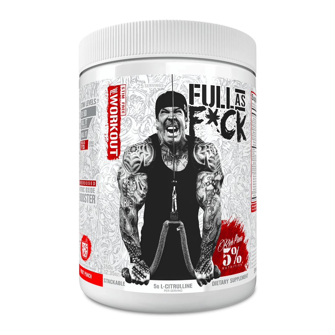 5% Nutrition - FULL AS F*CK Legendary Series 25 Servings Fruit Punch | Stay Aktiv