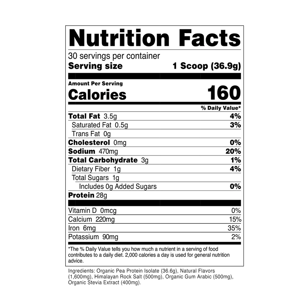 Transparent Labs - 100% Pea Protein Powder | Stay Aktiv
