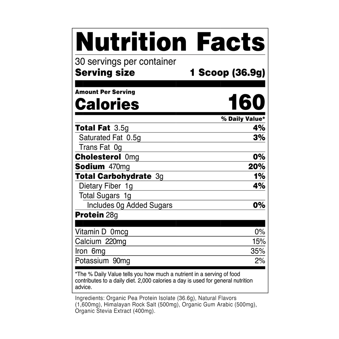Transparent Labs - 100% Pea Protein Powder | Stay Aktiv
