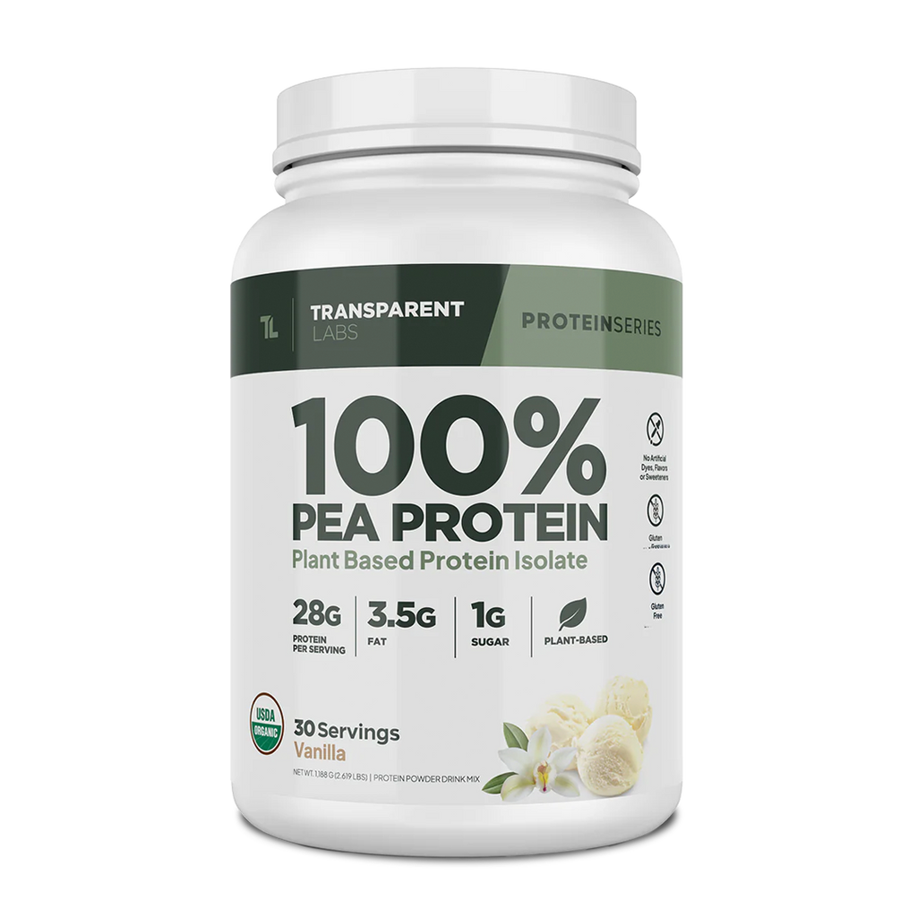 Transparent Labs - 100% Pea Protein Powder 30 Servings - Vanilla | Stay Aktiv