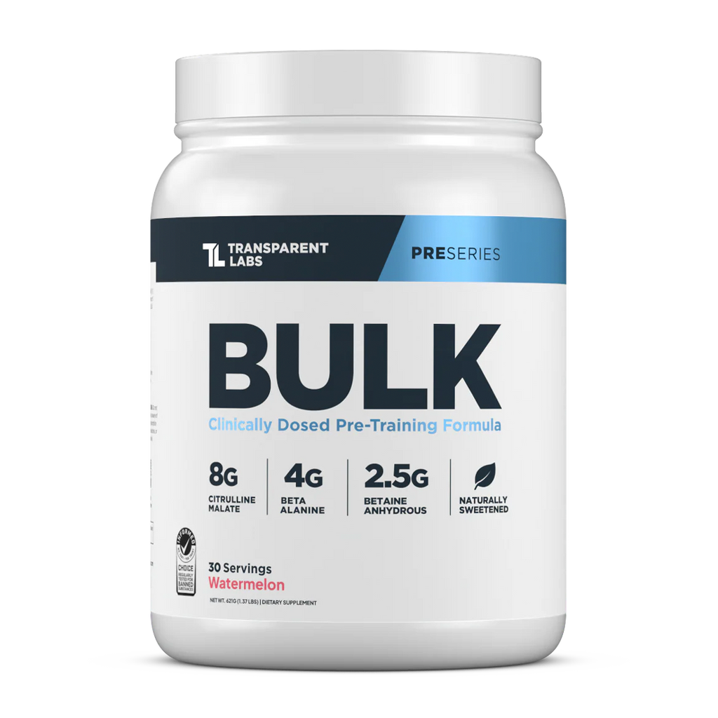 Transparent Labs - Bulk Pre-Workout 30 Servings - Watermelon | Stay Aktiv