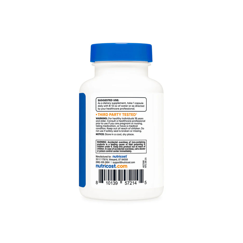 Iron Bisglycinate Capsules 120 Capsules 25MG
