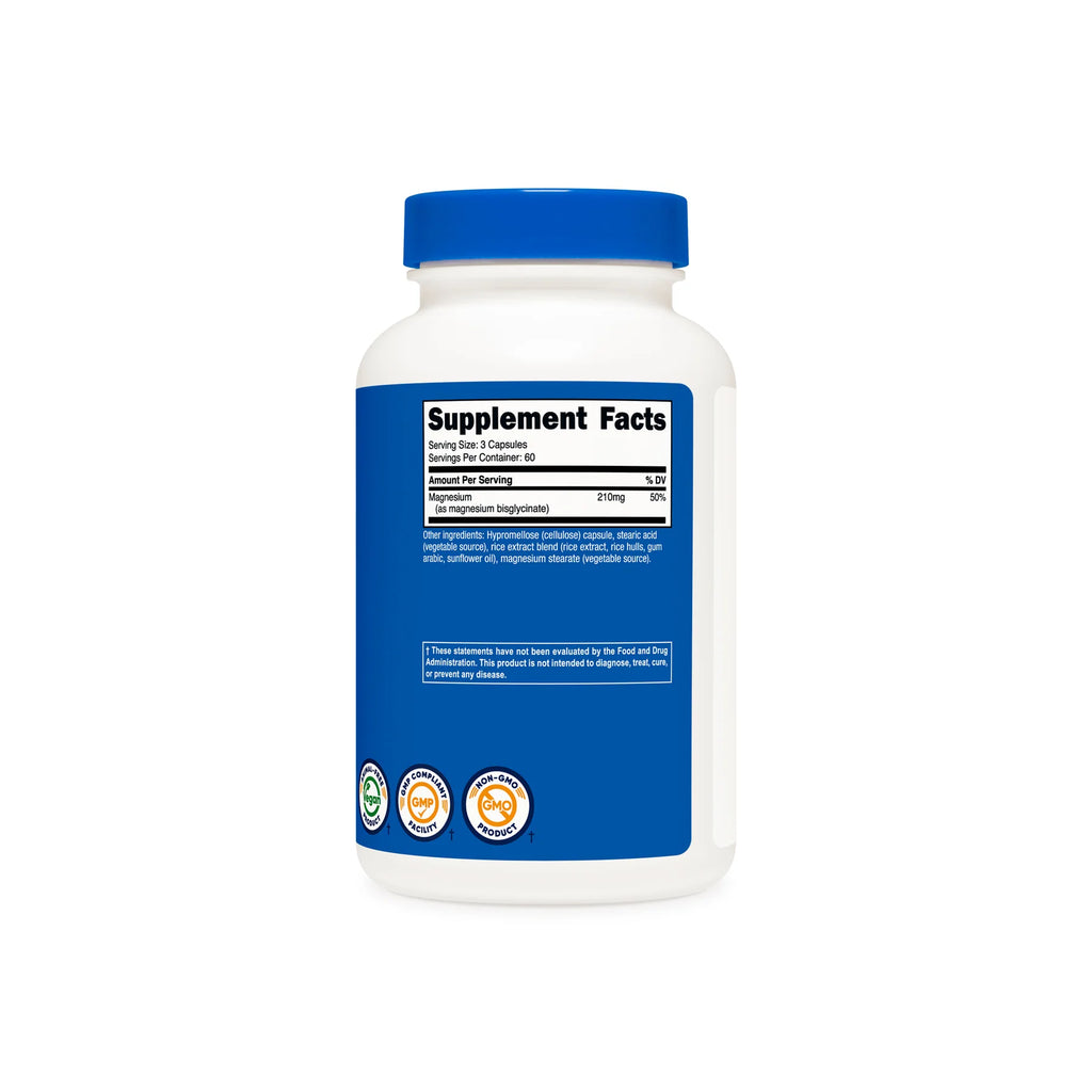 Nutricost Magnesium Glycinate 90 Capsules 210MG